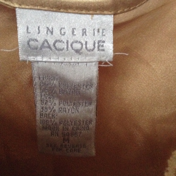 🔴SOLD🔴lingerie CACIQUE Bodysuit Nightie - Picture 4 of 5